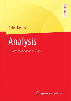 Deitmar |  Analysis | Buch |  Sack Fachmedien