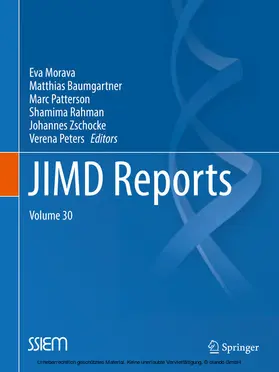 Morava / Baumgartner / Patterson |  JIMD Reports, Volume 30 | eBook | Sack Fachmedien