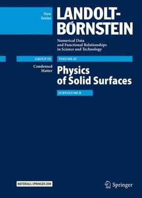 Chiarotti / Chiaradia |  Physics of Solid Surfaces | Buch |  Sack Fachmedien