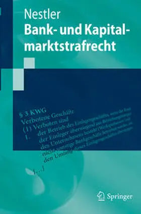 Nestler |  Bank- und Kapitalmarktstrafrecht | eBook | Sack Fachmedien