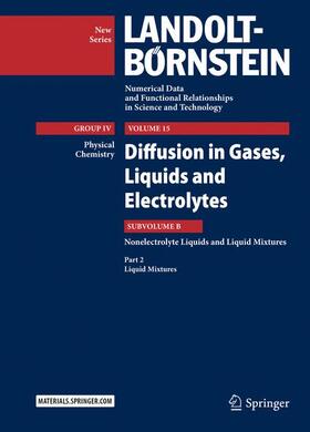 Winkelmann / Lechner |  Diffusion in Gases, Liquids and Electrolytes | Buch |  Sack Fachmedien