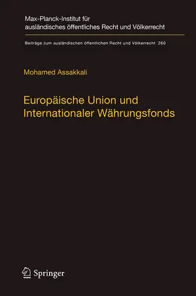 Assakkali |  Europäische Union und Internationaler Währungsfonds | Buch |  Sack Fachmedien