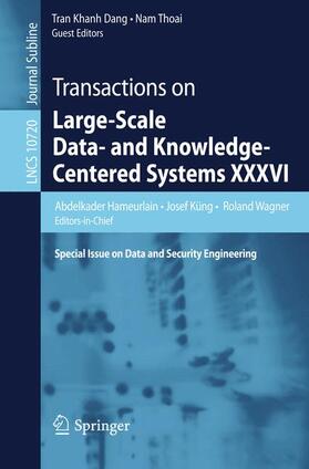 Hameurlain / Küng / Thoai |  Transactions on Large-Scale Data- and Knowledge-Centered Systems XXXVI | Buch |  Sack Fachmedien