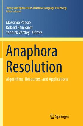 Poesio / Versley / Stuckardt |  Anaphora Resolution | Buch |  Sack Fachmedien