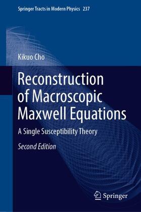 Cho |  Reconstruction of Macroscopic Maxwell Equations | Buch |  Sack Fachmedien