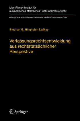 Hinghofer-Szalkay |  Verfassungsrechtsentwicklung aus rechtstatsächlicher Perspektive | eBook | Sack Fachmedien