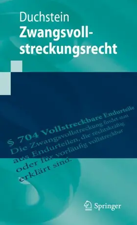 Duchstein |  Zwangsvollstreckungsrecht | Buch |  Sack Fachmedien