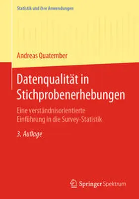 Quatember |  Datenqualität in Stichprobenerhebungen | eBook | Sack Fachmedien