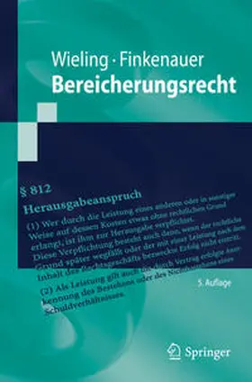 Wieling / Finkenauer |  Bereicherungsrecht | eBook | Sack Fachmedien