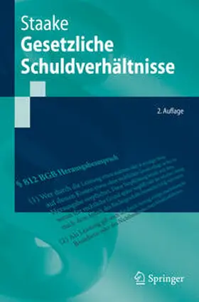 Staake |  Gesetzliche Schuldverhältnisse | eBook | Sack Fachmedien