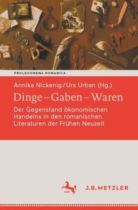 Nickenig / Urban |  Dinge - Gaben - Waren | Buch |  Sack Fachmedien