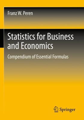 Peren |  Statistics for Business and Economics | Buch |  Sack Fachmedien