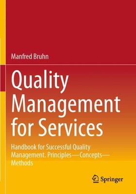 Bruhn |  Quality Management for Services | Buch |  Sack Fachmedien