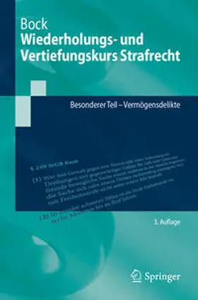 Bock |  Wiederholungs- und Vertiefungskurs Strafrecht | eBook | Sack Fachmedien