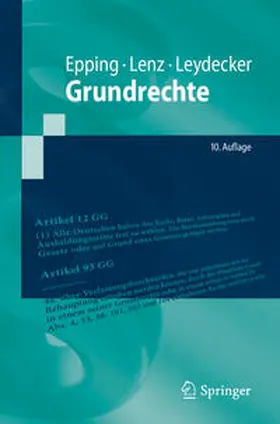 Epping / Lenz / Leydecker |  Grundrechte | eBook | Sack Fachmedien