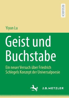 Lu |  Geist und Buchstabe | Buch |  Sack Fachmedien