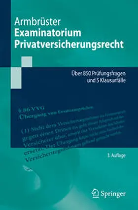 Armbrüster |  Examinatorium Privatversicherungsrecht | eBook | Sack Fachmedien