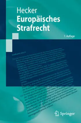 Hecker |  Europäisches Strafrecht | eBook | Sack Fachmedien