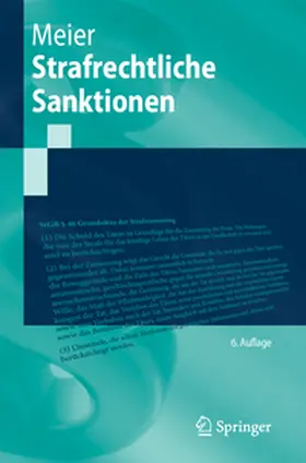 Meier |  Strafrechtliche Sanktionen | eBook | Sack Fachmedien