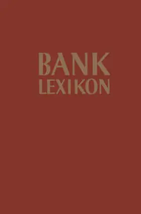 Müller / Löffelholz |  Bank-Lexikon | eBook | Sack Fachmedien