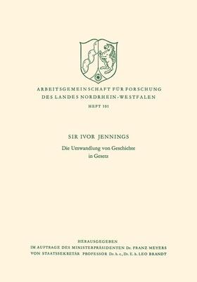 Jennings |  Die Umwandlung von Geschichte in Gesetz | Buch |  Sack Fachmedien