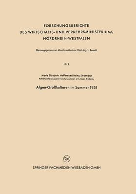 Meffert |  Algen-Großkulturen im Sommer 1951 | Buch |  Sack Fachmedien