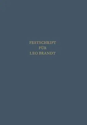 Kegel / Meixner |  Festschrift für Leo Brandt zum 60. Geburtstag | Buch |  Sack Fachmedien