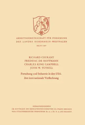 Courant |  Forschung und Industrie in den USA - ihre internationale Verflechtung | Buch |  Sack Fachmedien