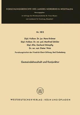 Krämer |  Gemeindehaushalt und Konjunktur | Buch |  Sack Fachmedien