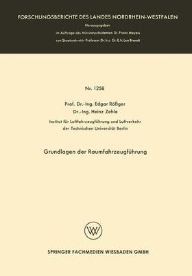 Rößger |  Grundlagen der Raumfahrzeugführung | Buch |  Sack Fachmedien