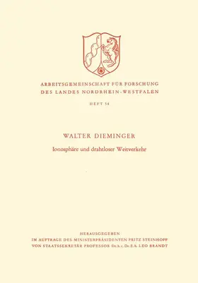 Dieminger | Ionosphäre und drahtloser Weitverkehr | Buch | 978-3-663-00689-3 | sack.de