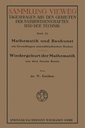 Geilen |  Mathematik und Baukunst als Grundlagen abendländischer Kultur | Buch |  Sack Fachmedien