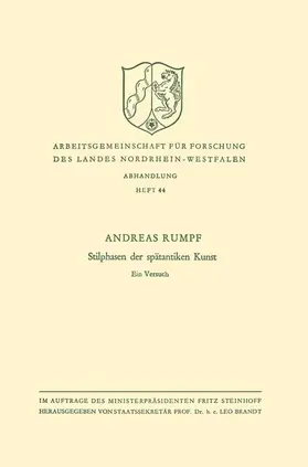 Rumpf | Stilphasen der spätantiken Kunst | Buch | 978-3-663-00816-3 | sack.de