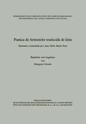 Mártir Rizo |  Poetica de Aristoteles traducida de latin | Buch |  Sack Fachmedien