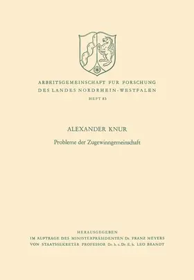 Knur |  Probleme der Zugewinngemeinschaft | Buch |  Sack Fachmedien