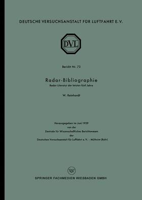 Reinhardt |  Radar-Bibliographie | Buch |  Sack Fachmedien