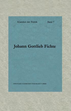 Fichte |  Schriften zur Revolution | Buch |  Sack Fachmedien