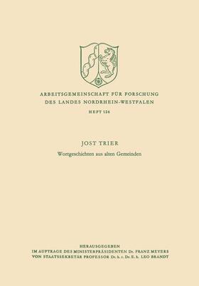 Trier |  Wortgeschichten aus alten Gemeinden | Buch |  Sack Fachmedien