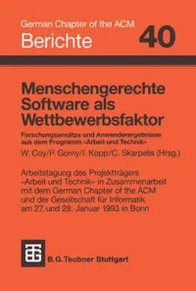 Coy / Gorny / Kopp |  Menschengerechte Software als Wettbewerbsfaktor | eBook | Sack Fachmedien