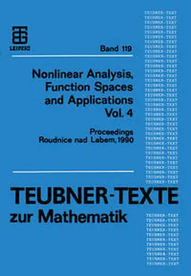 Kufner / Rakosnik / Krbec |  Nonlinear Analysis, Function Spaces and Applications Vol. 4 | eBook | Sack Fachmedien