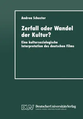  Zerfall oder Wandel der Kultur? | eBook | Sack Fachmedien