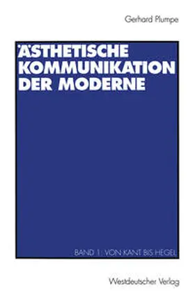 Plumpe | Ästhetische Kommunikation der Moderne | E-Book | sack.de