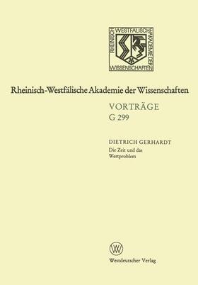 Gerhardt |  Gerhardt, D: Zeit und das Wertproblem, dargestellt an den Üb | Buch |  Sack Fachmedien