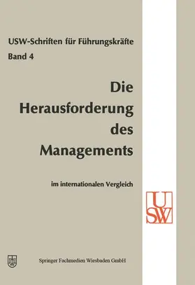 Albach / Vaubel / Busse von Colbe |  Die Herausforderung des Managements im internationalen Vergleich | Buch |  Sack Fachmedien