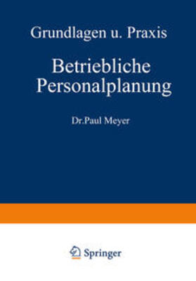 Meyer |  Betriebliche Personalplanung | eBook | Sack Fachmedien