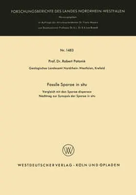 Potonié |  Fossile Sporae in situ | eBook | Sack Fachmedien