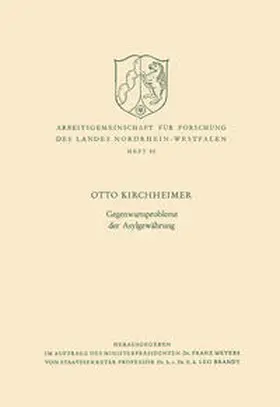 Kirchheimer |  Gegenwartsprobleme der Asylgewährung | eBook | Sack Fachmedien