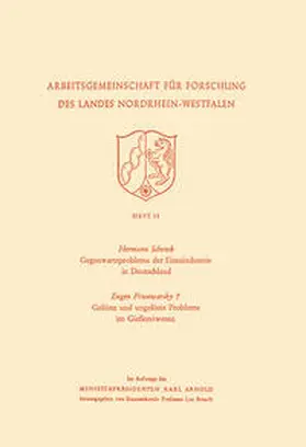 Schenck |  Gegenwartsprobleme der Eisenindustrie in Deutschland. Gelöste und ungelöste Probleme im Gießereiwesen | eBook | Sack Fachmedien