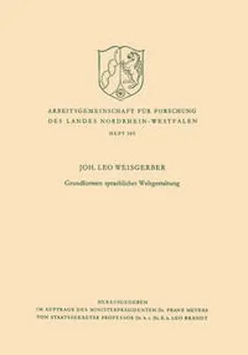 Weisgerber |  Grundformen sprachlicher Weltgestaltung | eBook | Sack Fachmedien