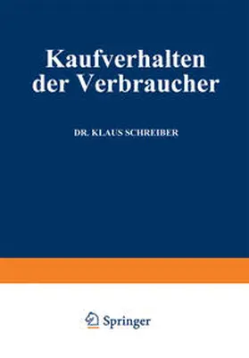 Schreiber |  Kaufverhalten der Verbraucher | eBook | Sack Fachmedien